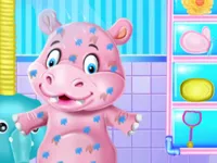 Baby Hippo Bath Time image