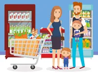 image bg Happy Shopping Jigsaw
