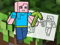 image bg Minecraft Fun Coloring Book