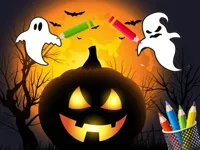 Scary Party Coloring image