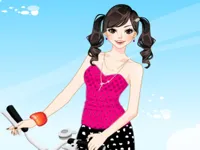 image bg Bicycle Girl Dressup