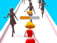 Girl Run Beauty 3d image